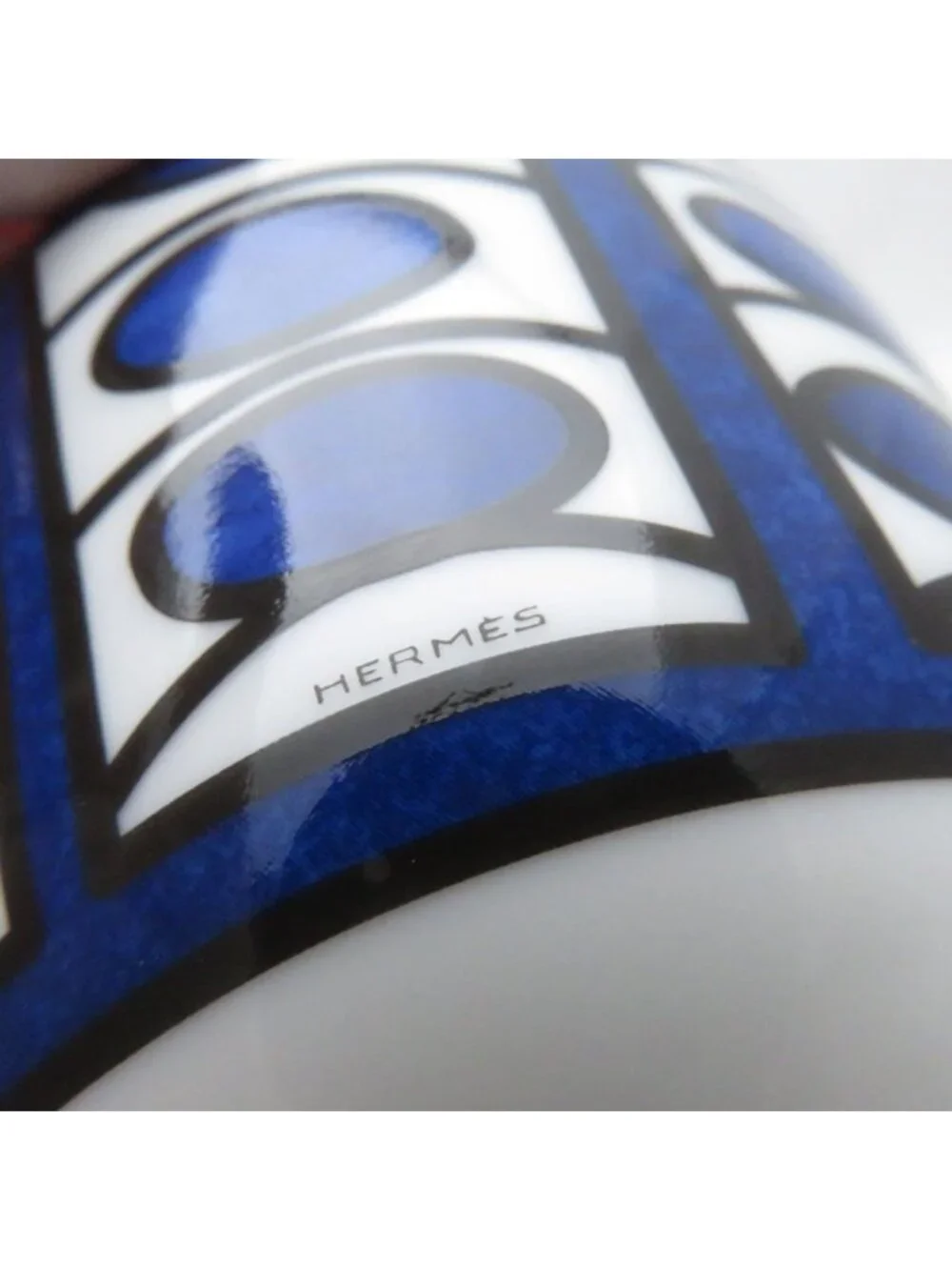 Hermes Blue Daiyu Large Bowl Set Deep Plate Discontinued Rare Luxury
